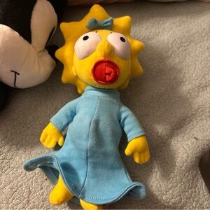 Blue Plush Toy with Bow